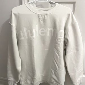 Lululemon Graphic All Yours Sweatshirt in White